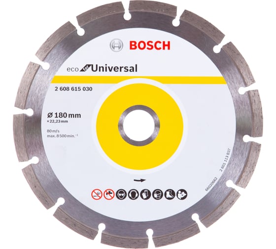 Диск алмазный ECO Universal (180х22.2 мм) Bosch 2608615030 1