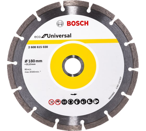 Диск алмазный ECO Universal (180х22.2 мм) Bosch 2608615030