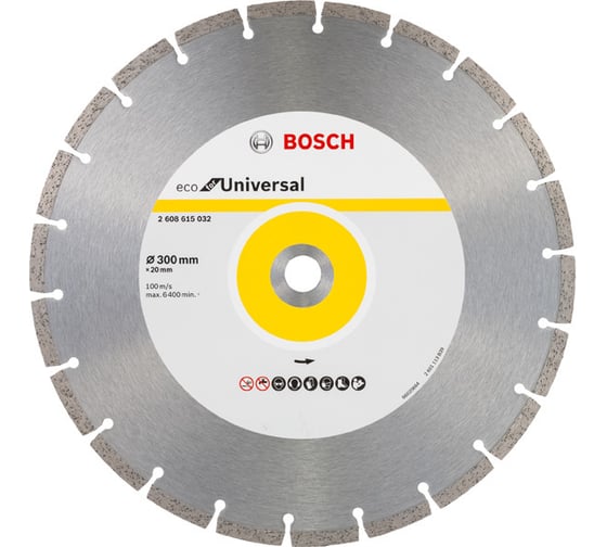 Диск алмазный ECO Universal (300х20 мм) Bosch 2608615032