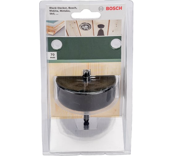 Коронка для отверстий под споты (70 мм) Bosch 2609256D09 1