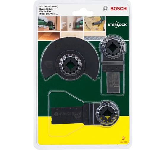 Набор оснастки по древесине (3 шт.) Bosch 2607017323