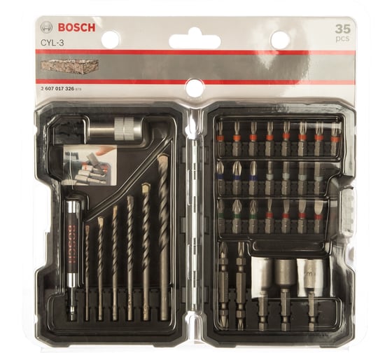Набор бит и сверл по бетону 35 шт. Bosch 2607017326