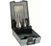 Набор из 3 ступенчатых сверл HSS 4-12, 4-20, 6-30 мм Bosch 2608587426