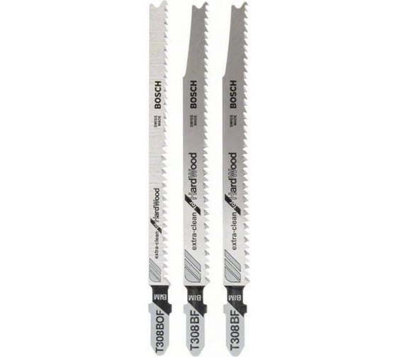 Набор пил ExtraCleanWood 3 шт, T308BF/T308BOF Bosch 2607010593