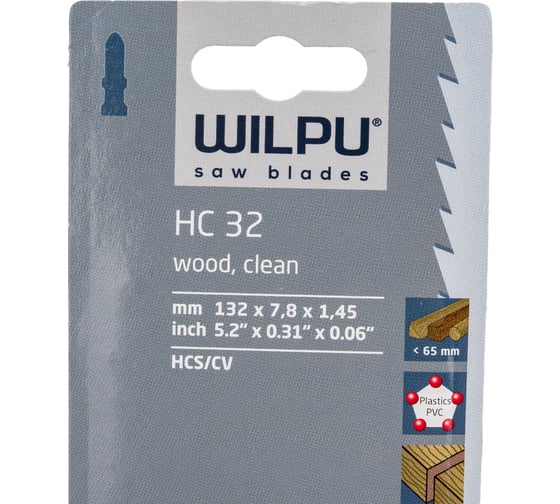 Пилка по дереву HC 32 5 шт. WILPU 212000005