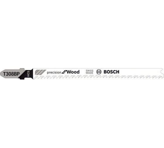 Лобзиковые пилки 2 шт. T308BP PrecWood Bosch 2609256794 1