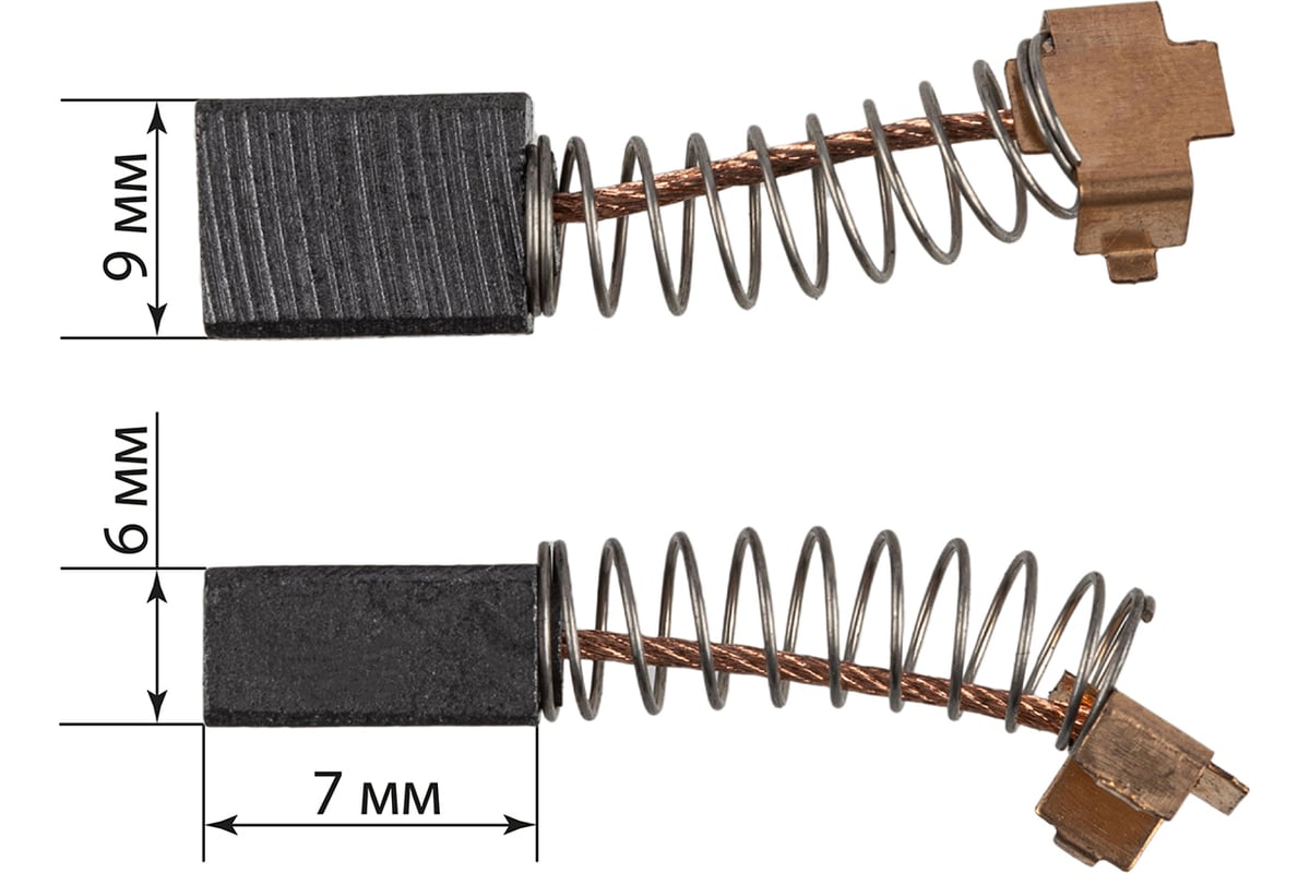Щетки графитовые щг-10800105 2 шт для угловой шлифмашины ушм 900/125 tdm sq1080-0115