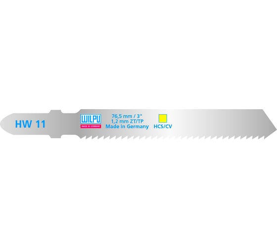 Пилка для мягкого дерева и по изоляционным материалам HW 11 5шт WILPU 240000005