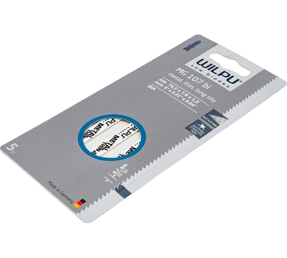 Пилка по металлу MG 107 bi 5 шт.WILPU 0252100005