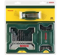 Набор X-line из 15 сверел, 25 насадок-бит, складных ключей-шестигранников Bosch 2607017333