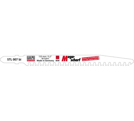 Пилка по металлу STL 007 bi 5 шт. WILPU 280500005