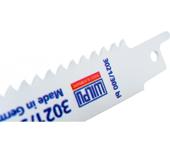Полотно по древесине 3021/300 bi (5 шт; 300х19х1.27 мм; 280 мм; 6 TPI) WILPU 1228000005