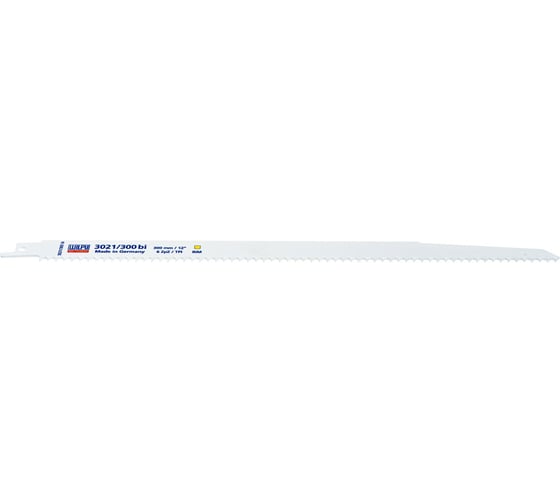 Полотно по древесине 3021/300 bi (5 шт; 300х19х1.27 мм; 280 мм; 6 TPI) WILPU 1228000005