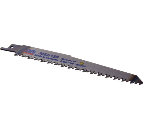 Полотно по древесине 3023/150 (5 шт; 150х19х1.27 мм; 130 мм; 6 TPI) WILPU 1240000005