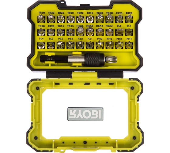 Набор бит с быстросъемным держателем бит 60 мм (32 шт) Ryobi RAK32MSD 5132002798