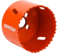 Коронка универсальная биметаллическая Кратон ф64 мм. 1 04 06 012