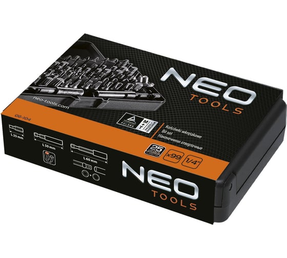 Набор насадок с держателем (99 шт.) NEO Tools 06-104
