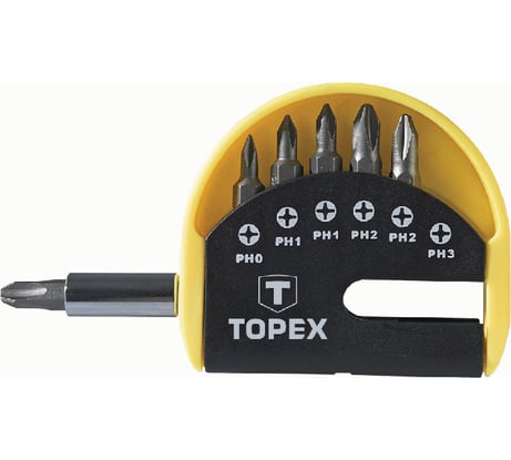 Набор насадок с держателем (7 шт.) TOPEX 39D350