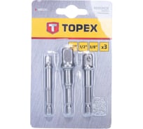 Переходник для торцевых головок (3 шт.) TOPEX 38D151