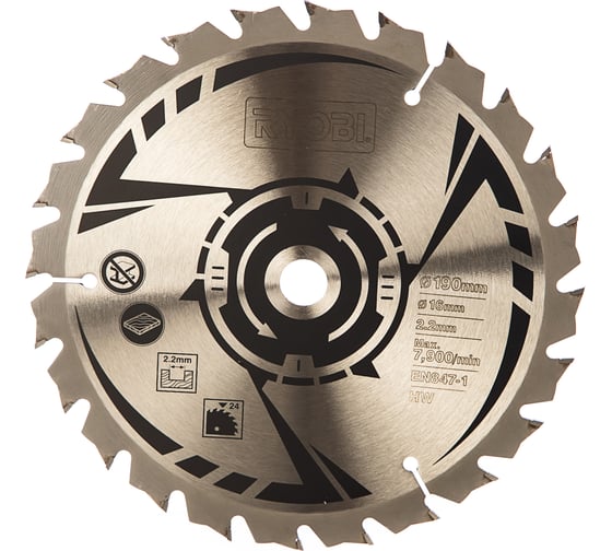 Пильный диск для RWS1250/1400/1600 (190х16х2.2 мм; 24 зуба) Ryobi CSB190A1 5132002580