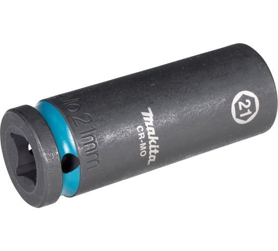 Головка ударная удлиненная торцовая Impact Black 21x81.5 мм, 1/2"DR Makita E-16508
