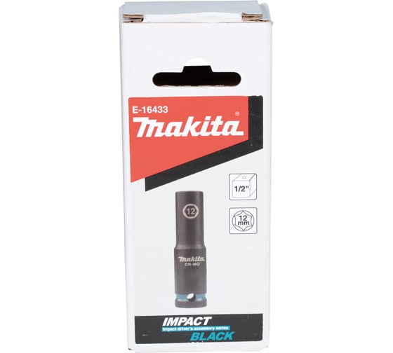 Головка ударная удлиненная торцовая Impact Black 12x81.5 мм, 1/2"DR Makita E-16433