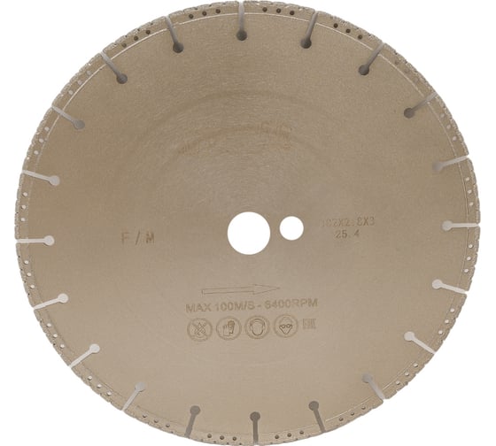 Диск алмазный по металлу F/M (302х25.4 мм) MESSER 01-61-300