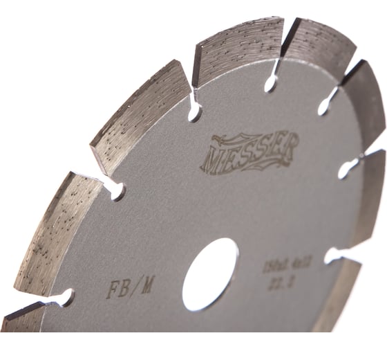 Диск алмазный сегментный FB/M по железобетону 150D-2.4T-12W-12S-22.2 MESSER 01-15-150