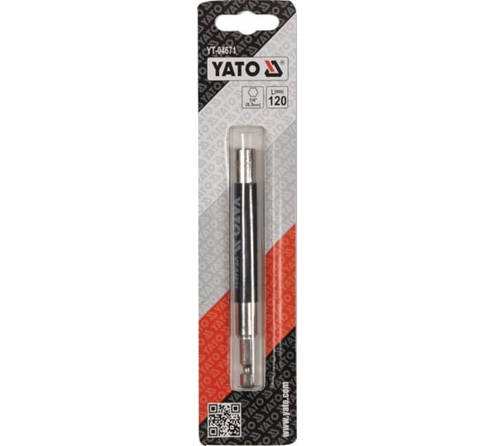 Держатель YATO бит 1/4"x120мм YT-04671 361404671 092 1