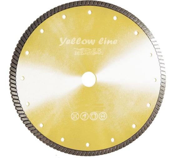 Диск алмазный турбо YL по граниту 350D-3.0T-10W-25.4H MESSER 01-35-350 1