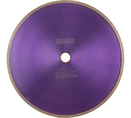 Диск алмазный сплошная кромка G/L по граниту 350D-2.2T-7.5W-25.4/32 MESSER 01-22-350