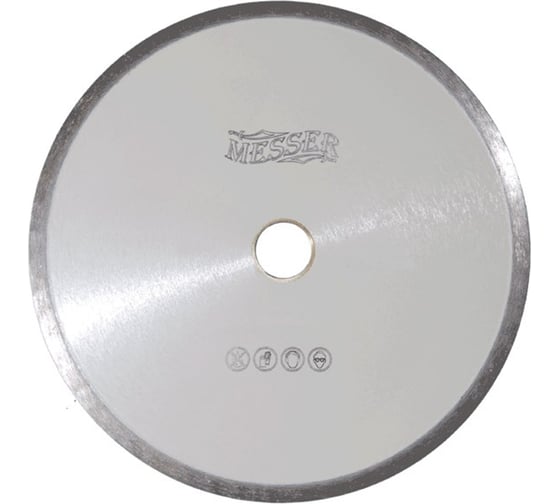 Диск алмазный сплошная кромка M/L по мрамору 125D-1.6T-7.5W-22.2 MESSER 01-25-125 1