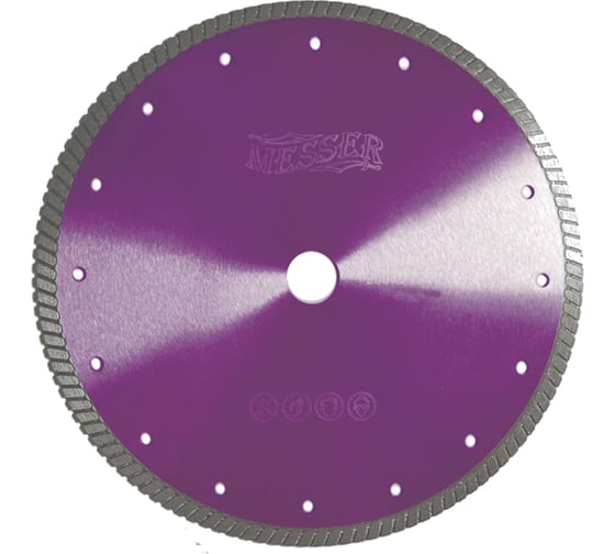Диск алмазный турбо G/M по граниту 230D-2.5T-7.5W-22.2 MESSER 01-33-230 1