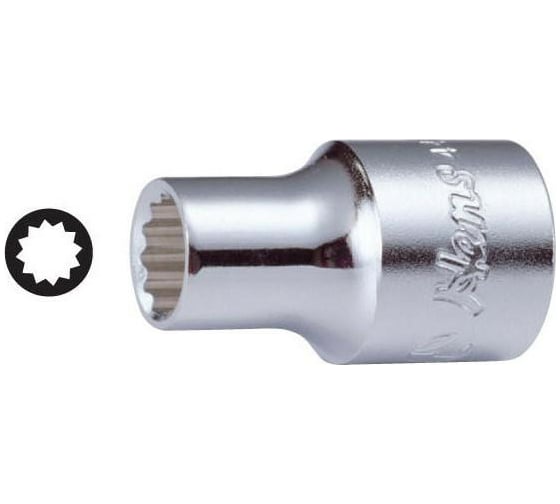 Головка торцевая 12-ти гранная (30 мм; 1/2"; 45 мм) Hans 4402M30 1