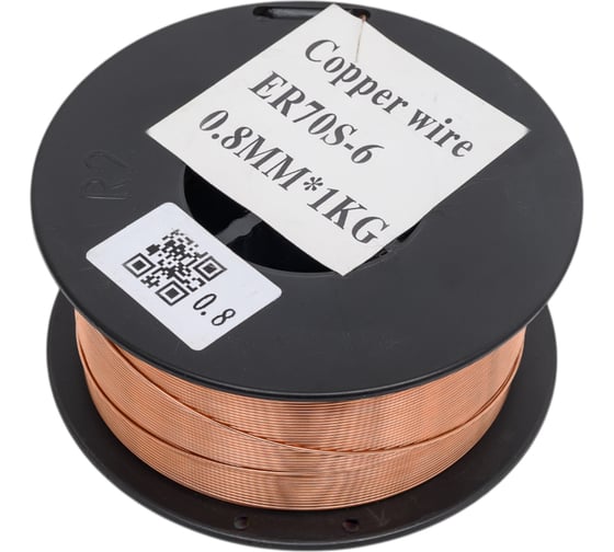 Проволока омедненная 0.8 мм, 1 кг Patriot 605002205
