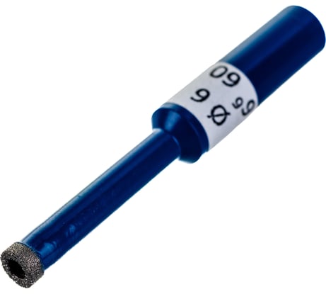 Коронка алмазная по керамограниту TETRIS (6х35 мм; C10) MESSER 06-80-006