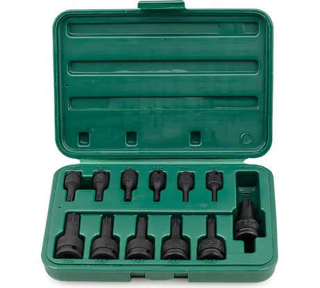 Комплект ударных торцевых головок-бит TORX (T10-T60; 1/4"; 12 шт.) Hans 896014-12