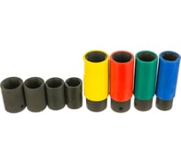 Набор ударных тонкостенных торцевых головок (1/2") 8 шт. Hans TT-53