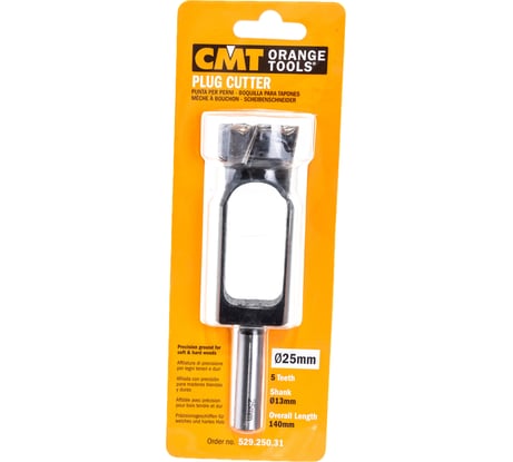 Сверло-пробочник SP (25/37x140 мм; Z 5; S 13; RH) CMT 529.250.31