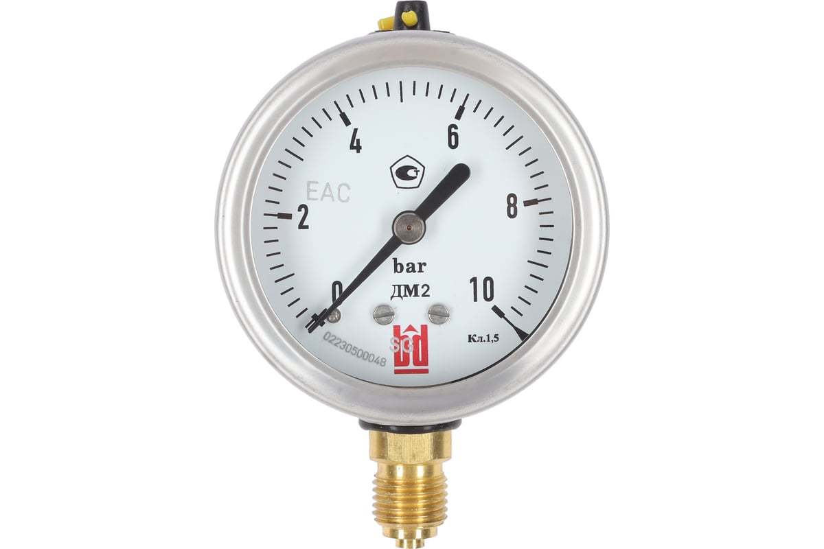 Манометр ДМ 2 063 Р (0-10) бар, кл.1.5, G1/4", DIN CASE BD 1152100023 ...