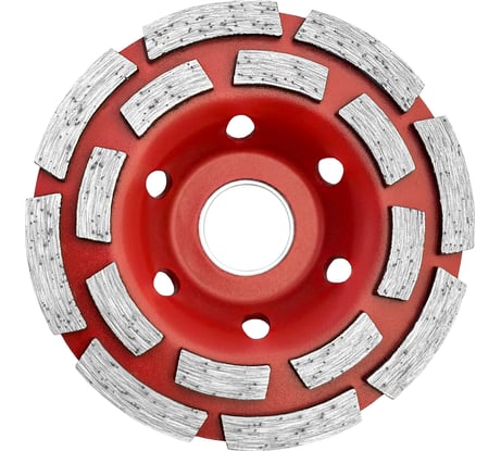 Чаша алмазная двухрядная 100 мм, сегментированная Redchili 04-100-14