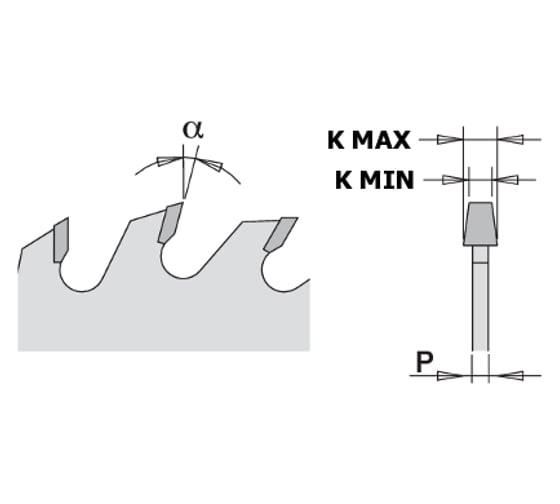 Диск пильный подрезной конический (100х20х3.1-4.0 мм; Z=20) CMT 288.100.20H