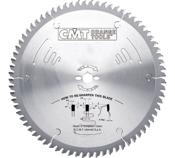 Диск пильный по ПВХ и оргстеклу (300х30х2.8/2.2 мм; Z=96) CMT 222.096.12M 1