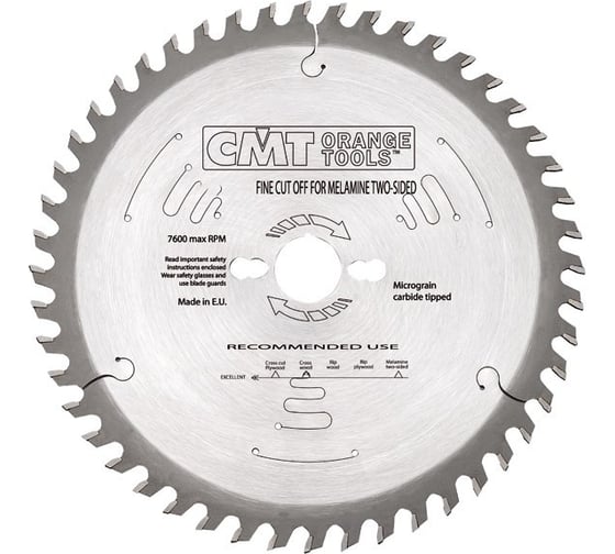 Диск пильный по ламинату (250х30х3.2/2.2 мм; Z=48) CMT 287.048.10M 1