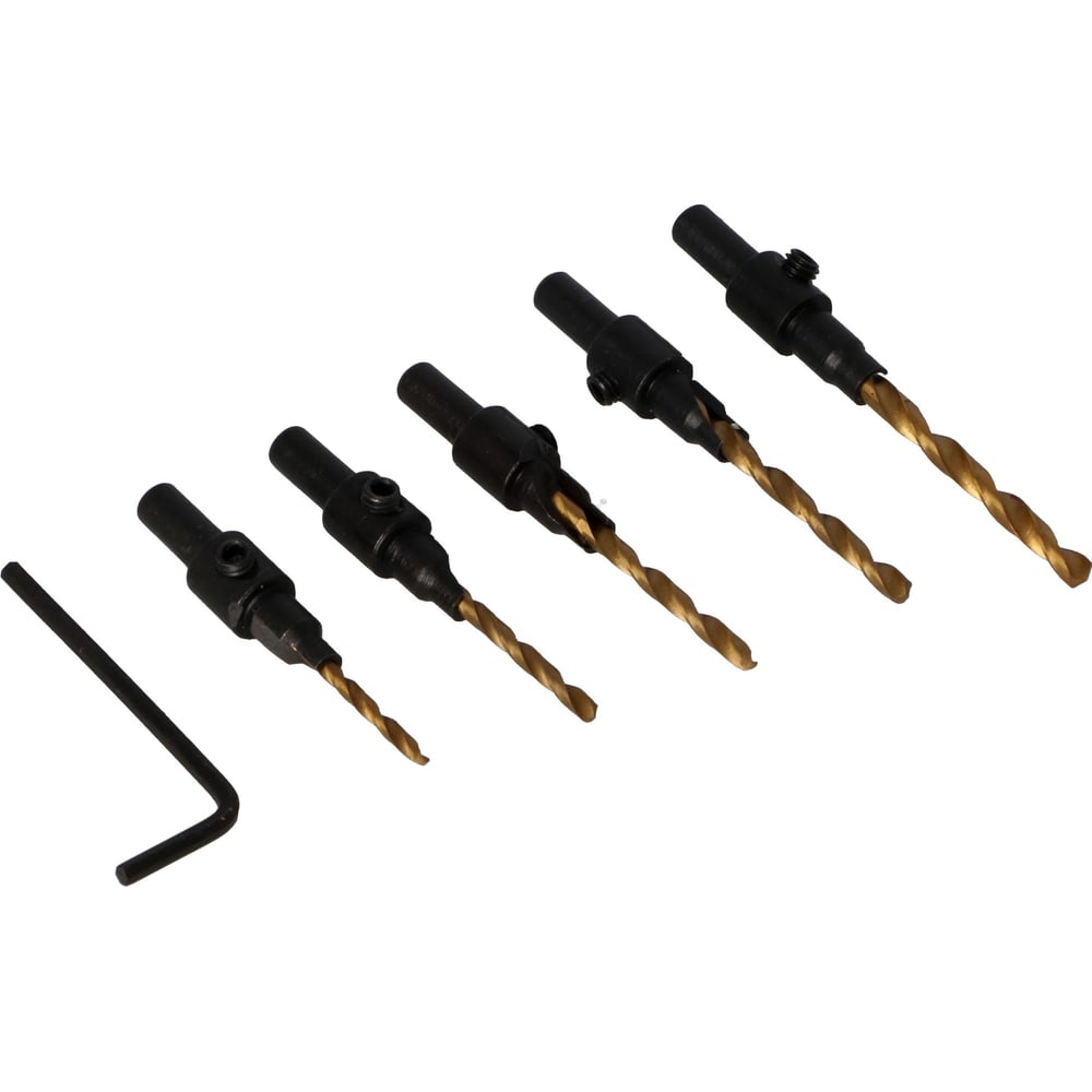 Сверла по дереву под конфирмат 2-2.5-3-3.5-4 мм, 5 штук FASTER TOOLS ...