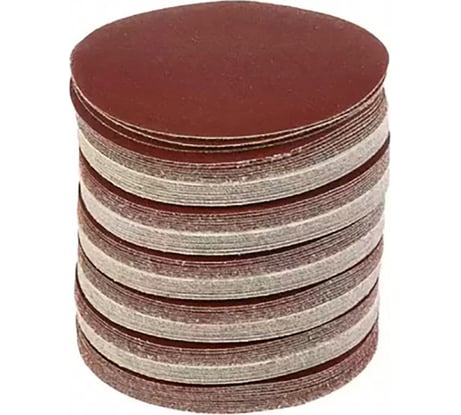 Диск-липучка абразивный без отверстий, 125 мм, Р40, 100 шт Strong СTУ-201125040