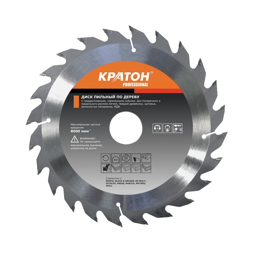 Диск пильный по дереву PROFESSIONAL (300x32х3.1 мм; 60Т) Кратон 1 06 03 ...
