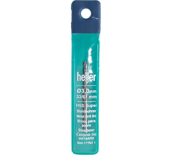 Сверло по металлу НSS-G Super DIN 338 RN (2 шт; 3х33х61 мм) Heller 17764