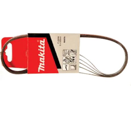 Шлифовальная лента (6х533 мм; K100) 5 шт. Makita P-43212