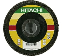 Диск шлифовальный лепестковый торцевой для УШМ (125х22,2 мм; К80) Hitachi HTC-752588